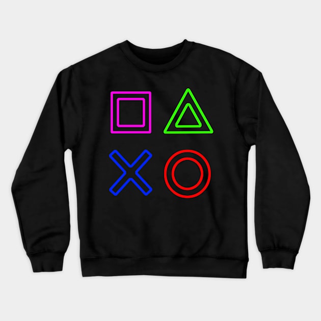 Controller Buttons Crewneck Sweatshirt by PH-Design